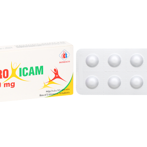 Piroxicam Domesco 20mg giảm triệu chứng của viêm khớp dạng thấp, viêm xương khớp (3 vỉ x 10 viên)