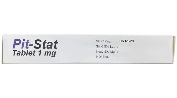 Pit-Stat Tablet 1mg tác dụng giảm cholesterol toàn phần và LDL-C (1 vỉ x 10 viên)