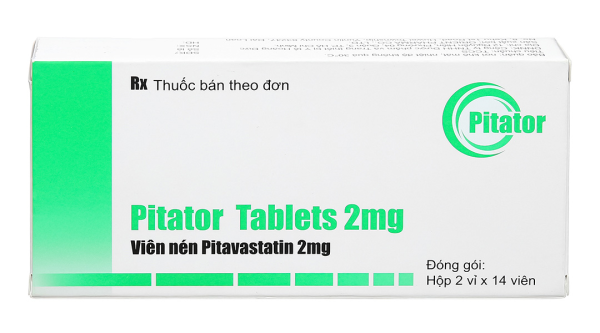 Pitator Tablets 2mg trị rối loạn mỡ máu (2 vỉ x 14 viên)