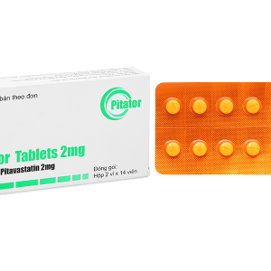 Pitator Tablets 2mg trị rối loạn mỡ máu (2 vỉ x 14 viên)