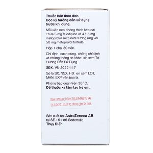 Plendil Plus trị tăng huyết áp chai 30 viên