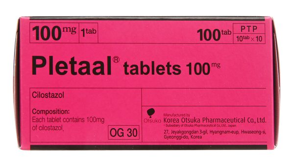 Pletaal Tablets 100mg trị thiếu máu cục bộ (10 vỉ x 10 viên)