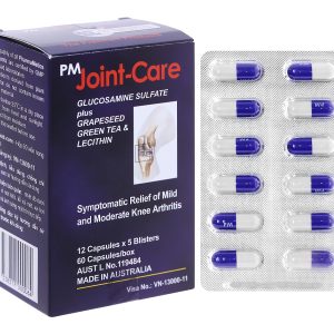 PM Joint-Care giảm triệu chứng thoái hóa khớp nhẹ và trung bình (5 vỉ x 12 viên)