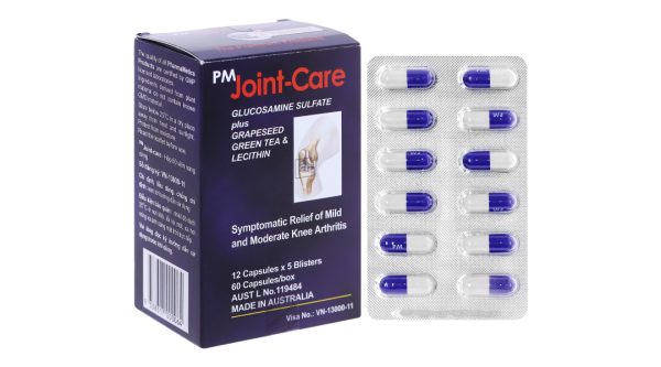 PM Joint-Care giảm triệu chứng thoái hóa khớp nhẹ và trung bình (5 vỉ x 12 viên)