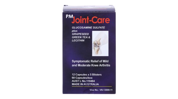 PM Joint-Care giảm triệu chứng thoái hóa khớp nhẹ và trung bình (5 vỉ x 12 viên)