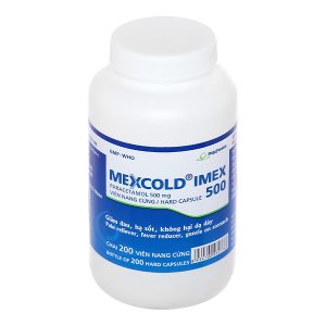 Mexcold Imex 500 giảm đau từ nhẹ đến vừa, hạ sốt chai 200 viên