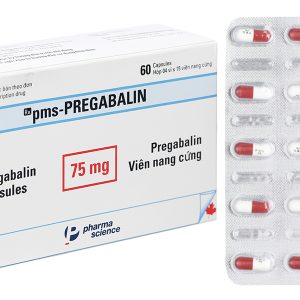 Pms-Pregabalin 75mg trị động kinh, đau dây thần kinh (4 vỉ x 15 viên)