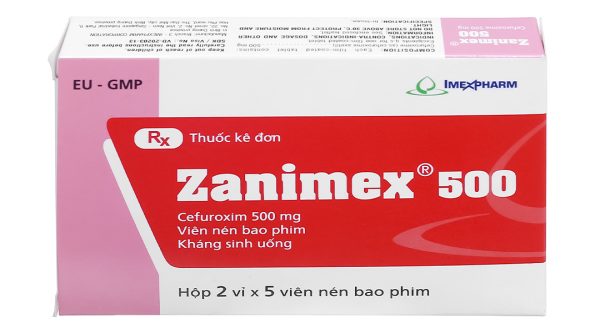 Zanimex 500 trị nhiễm khuẩn (2 vỉ x 5 viên)