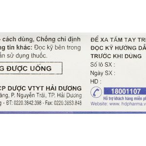 Dung dịch sát khuẩn Povidon-Iod HD 10% sát trùng ngoài da chai 20ml