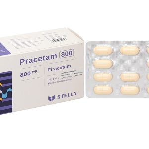 Pracetam 800 trị chóng mặt, mất trí nhớ (6 vỉ x 15 viên)