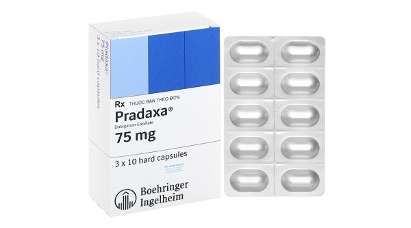 Pradaxa 75mg phòng ngừa đột quỵ, tai biến (3 vỉ x 10 viên)