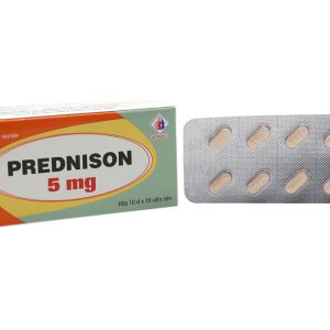 Prednison Domesco 5mg thuốc kháng viêm (10 vỉ x 10 viên)