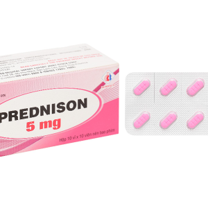 Prednison Domesco 5mg chống viêm, ức chế miễn dịch (10 vỉ x 10 viên)