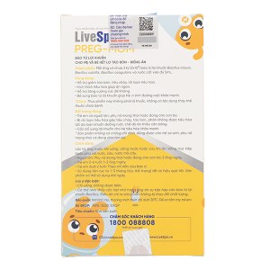 Men vi sinh LiveSpo Preg-Mom bổ sung lợi khuẩn mẹ và bé hộp 20 ống x 5ml