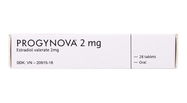 Progynova 2mg trị thiếu estrogen do mãn kinh (1 vỉ x 28 viên)