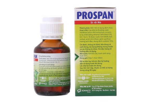 Siro Prospan trị ho, viêm phế quản chai 100ml