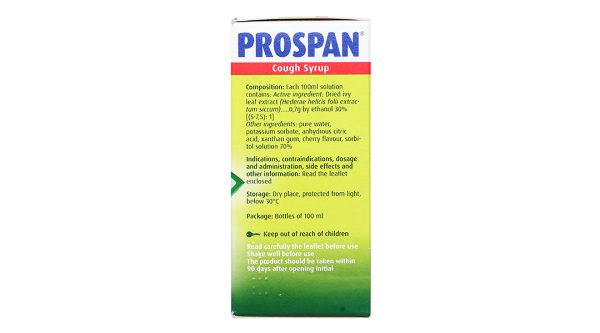 Siro Prospan trị ho, viêm phế quản chai 100ml