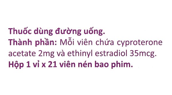 Prostarin giảm androgen, ngăn chặn một số biểu hiện cường androgen (1 vỉ x 21 viên)