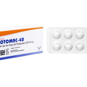 Protomac-40 trị trào ngược dạ dày, thực quản (3 vỉ x 10 viên)