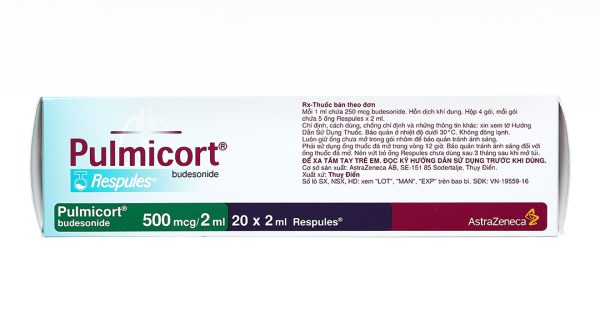 Hỗn dịch khí dung Pulmicort Respules 500mcg/2ml trị hen phế quản (20 ống x 2ml)