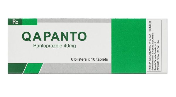 Qapanto 40mg trị loét dạ dày, tá tràng (6 vỉ x 10 viên)