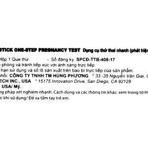 Que thử thai Quickstick One-step Pregnancy Test