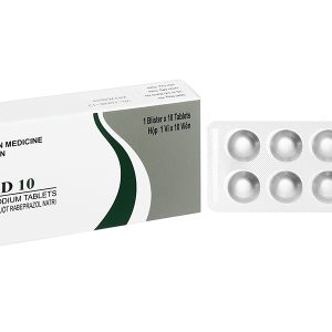 Rabicad 10 trị loét dạ dày, tá tràng (1 vỉ x 10 viên)