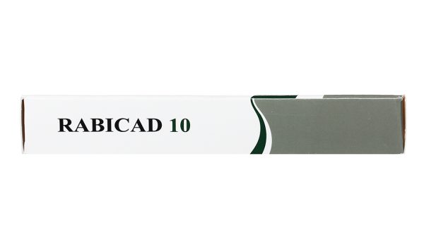Rabicad 10 trị loét dạ dày, tá tràng (1 vỉ x 10 viên)