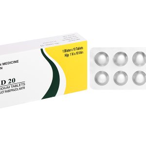 Rabicad 20 trị loét dạ dày, tá tràng (1 vỉ x 10 viên)