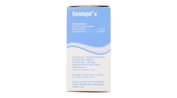 Thuốc cốm Racedagim 10 trị tiêu chảy cấp ở trẻ em (10 gói x 1g)