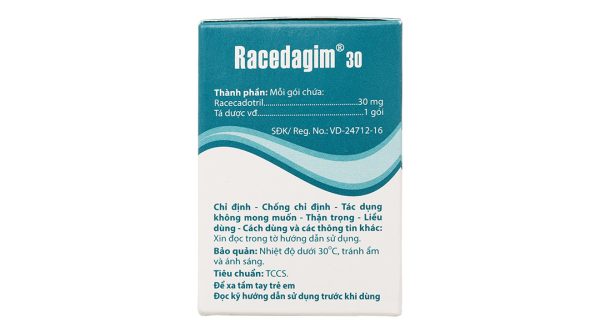 Thuốc cốm Racedagim 30 trị tiêu chảy cấp ở trẻ nhỏ trên 3 tháng tuổi (25 gói x 3g)