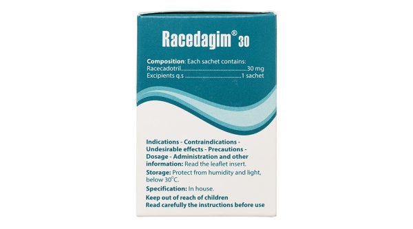 Thuốc cốm Racedagim 30 trị tiêu chảy cấp ở trẻ nhỏ trên 3 tháng tuổi (25 gói x 3g)