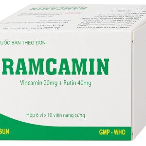 Ramcamin hỗ trợ điều trị tuần hoàn não, suy giảm trí nhớ (6 vỉ x 10 viên)