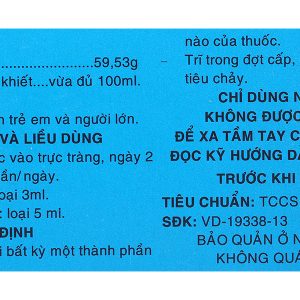 Dung dịch bơm trực tràng Rectiofar trị táo bón (40 ống x 5ml)