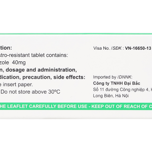 Redbama 40mg trị viêm loét dạ dày tá tràng (6 vỉ x 10 viên)