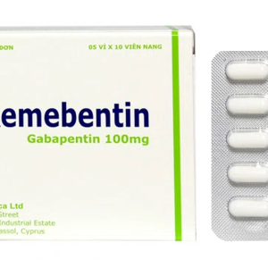 Remebentin 100mg Remedica giúp giảm đau do thần kinh, động kinh (5 vỉ x 10 viên)