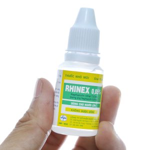Thuốc nhỏ mũi Rhinex 0.05% giảm triệu chứng, sung huyết trong viêm mũi chai 15ml