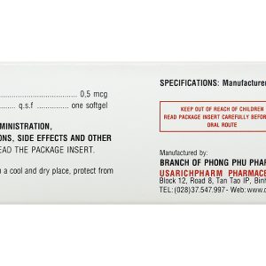 Richcalusar 0.5mcg trị loãng xương, thiểu năng tuyến cận giáp (3 vỉ x 10 viên)