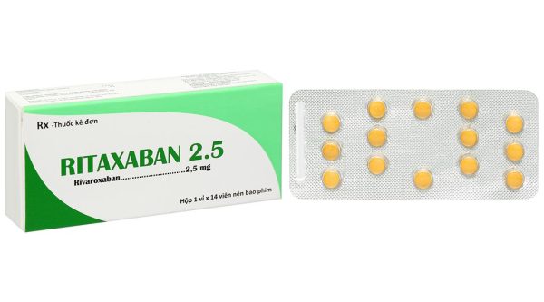 Ritaxaban 2.5 dự phòng biến cố xơ vữa động mạch (1 vỉ x 14 viên)