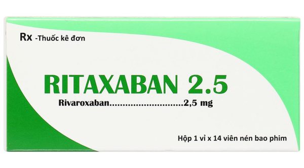 Ritaxaban 2.5 dự phòng biến cố xơ vữa động mạch (1 vỉ x 14 viên)