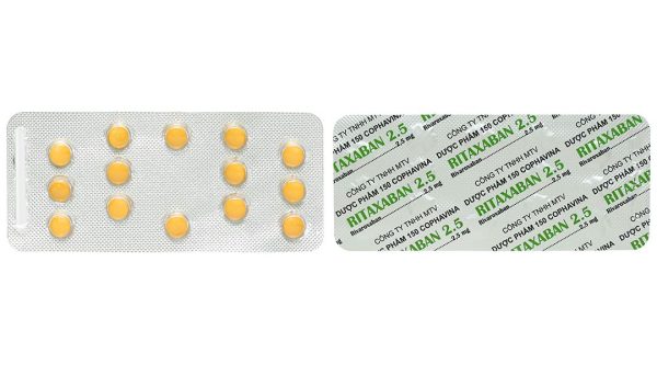 Ritaxaban 2.5 dự phòng biến cố xơ vữa động mạch (1 vỉ x 14 viên)