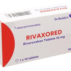Rivaxored 10mg phòng ngừa thuyên tắc huyết khối tĩnh mạch (1 vỉ x 10 viên)