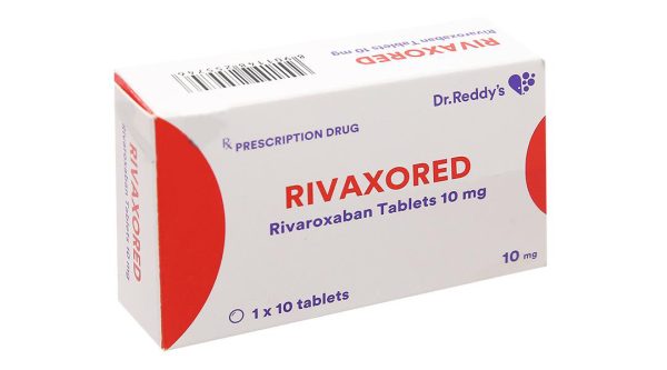 Rivaxored 10mg phòng ngừa thuyên tắc huyết khối tĩnh mạch (1 vỉ x 10 viên)