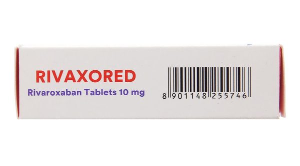 Rivaxored 10mg phòng ngừa thuyên tắc huyết khối tĩnh mạch (1 vỉ x 10 viên)