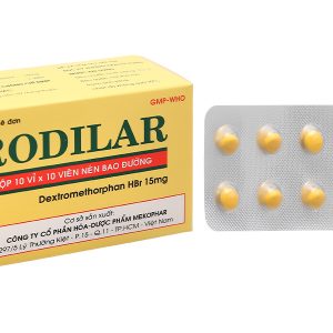 Rodilar 15mg trị ho khan, ho do kích ứng (10 vỉ x 10 viên)
