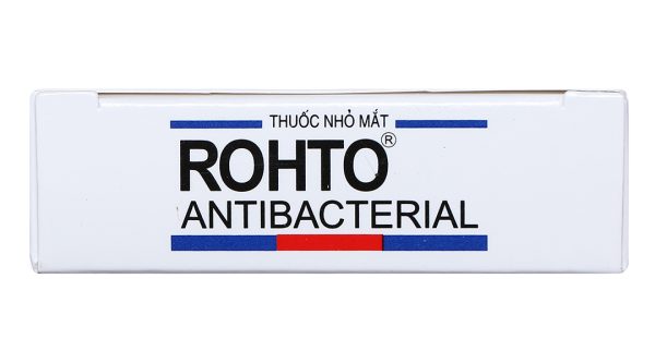 Dung dịch nhỏ mắt Rohto Antibacterial trị lẹo mắt, viêm kết mạc mắt chai 13ml