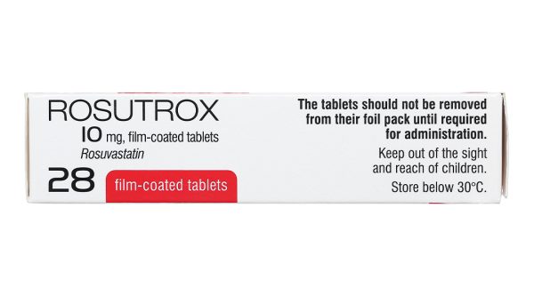 Rosutrox 10mg trị tăng cholesterol trong máu (4 vỉ x 7 viên)