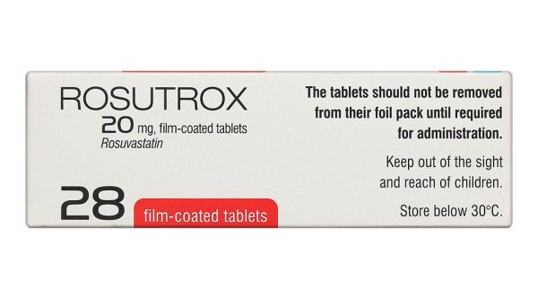 Rosutrox 20mg điều trị rối loạn lipid máu, phòng ngừa biến cố tim mạch (4 vỉ x 7 viên)