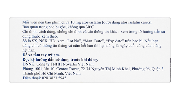 Rotacor 10mg trị tăng cholesterol máu (3 vỉ x 10 viên)