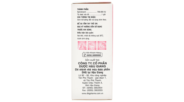 Bột pha hỗn dịch uống Rovas 0.75M trị nhiễm khuẩn (24 gói x 3g)